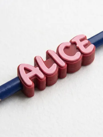 Letrero o emblema decorativo: Customizable parametric pencil name Toppers — vista de referencia 2