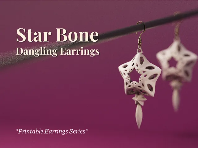 Star Bone - Dangling Earrings