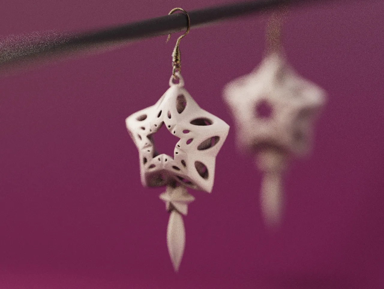 Star Bone - Dangling Earrings view 3
