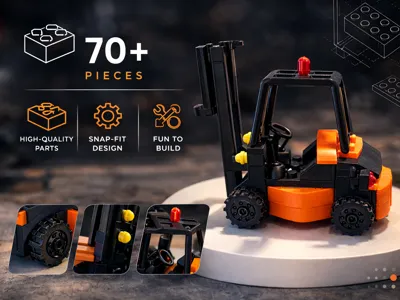 3D PRINTED FORKLIFT — Multi-Part Assembly
