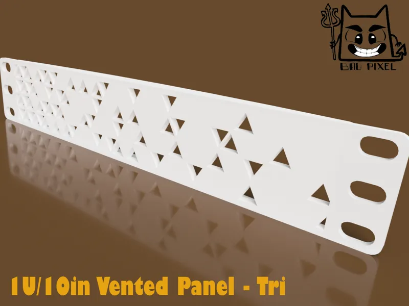 10" 1U Vented Panel - Tri
