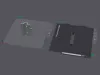 No support needed. Locking bar upright. Can print on A1 mini