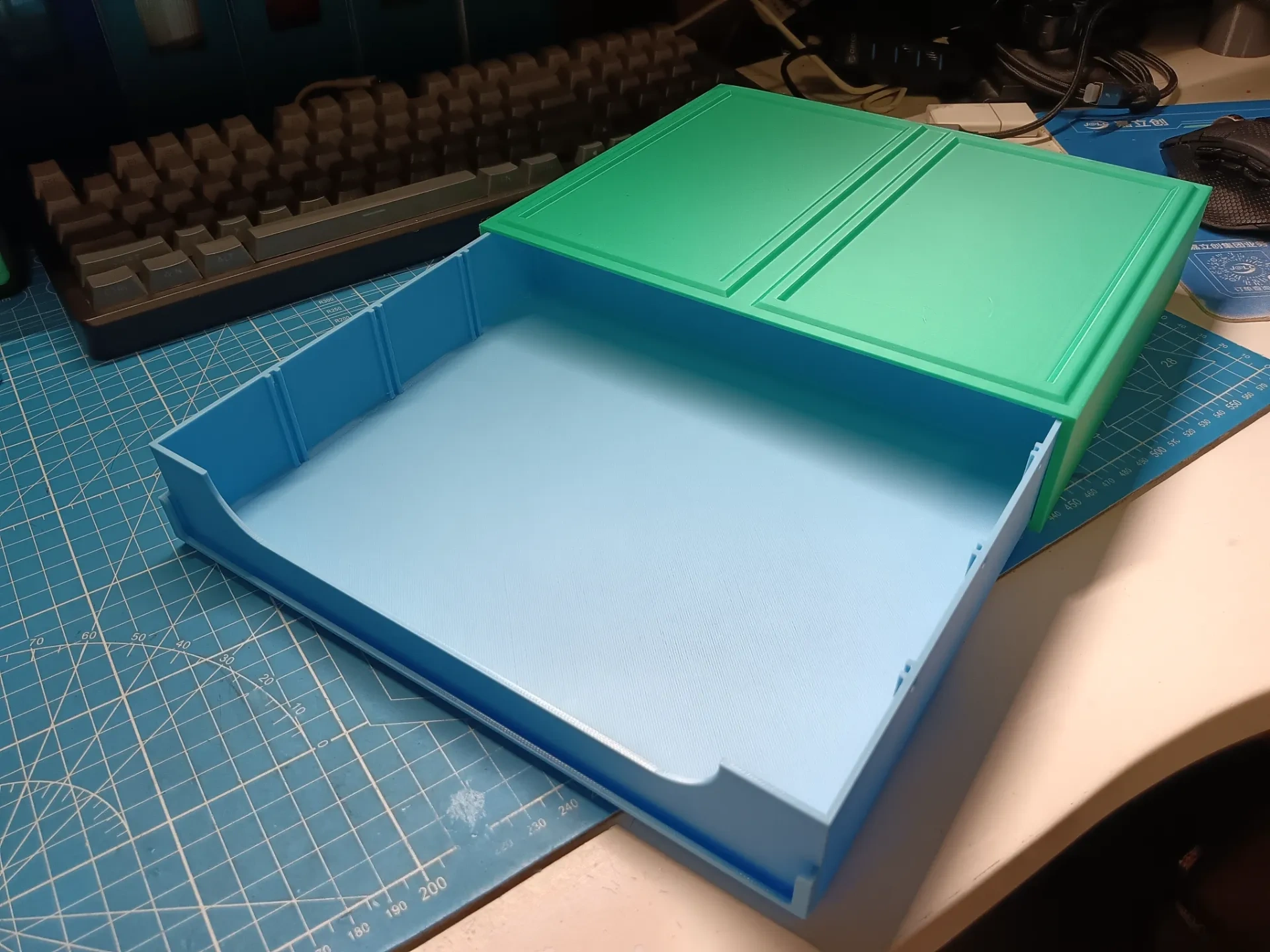 Miniatura 4 do modelo 3D 组合式模块化可堆叠桌面收纳抽屉