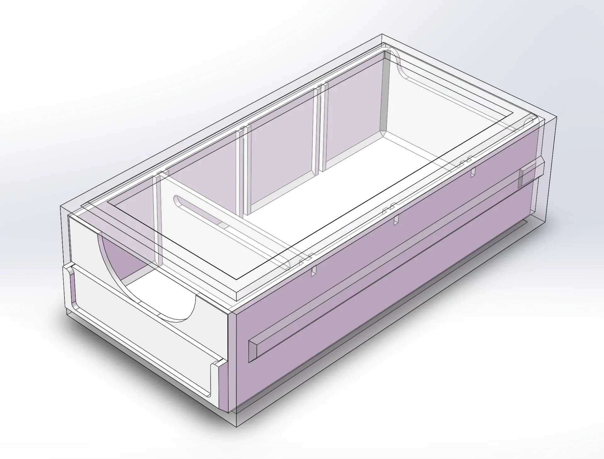 Miniatura 7 do modelo 3D 组合式模块化可堆叠桌面收纳抽屉