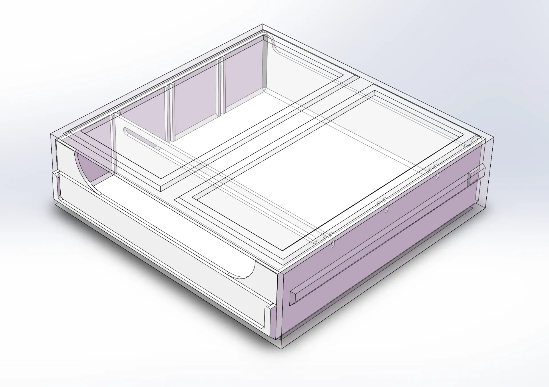 Miniatura 5 do modelo 3D 组合式模块化可堆叠桌面收纳抽屉