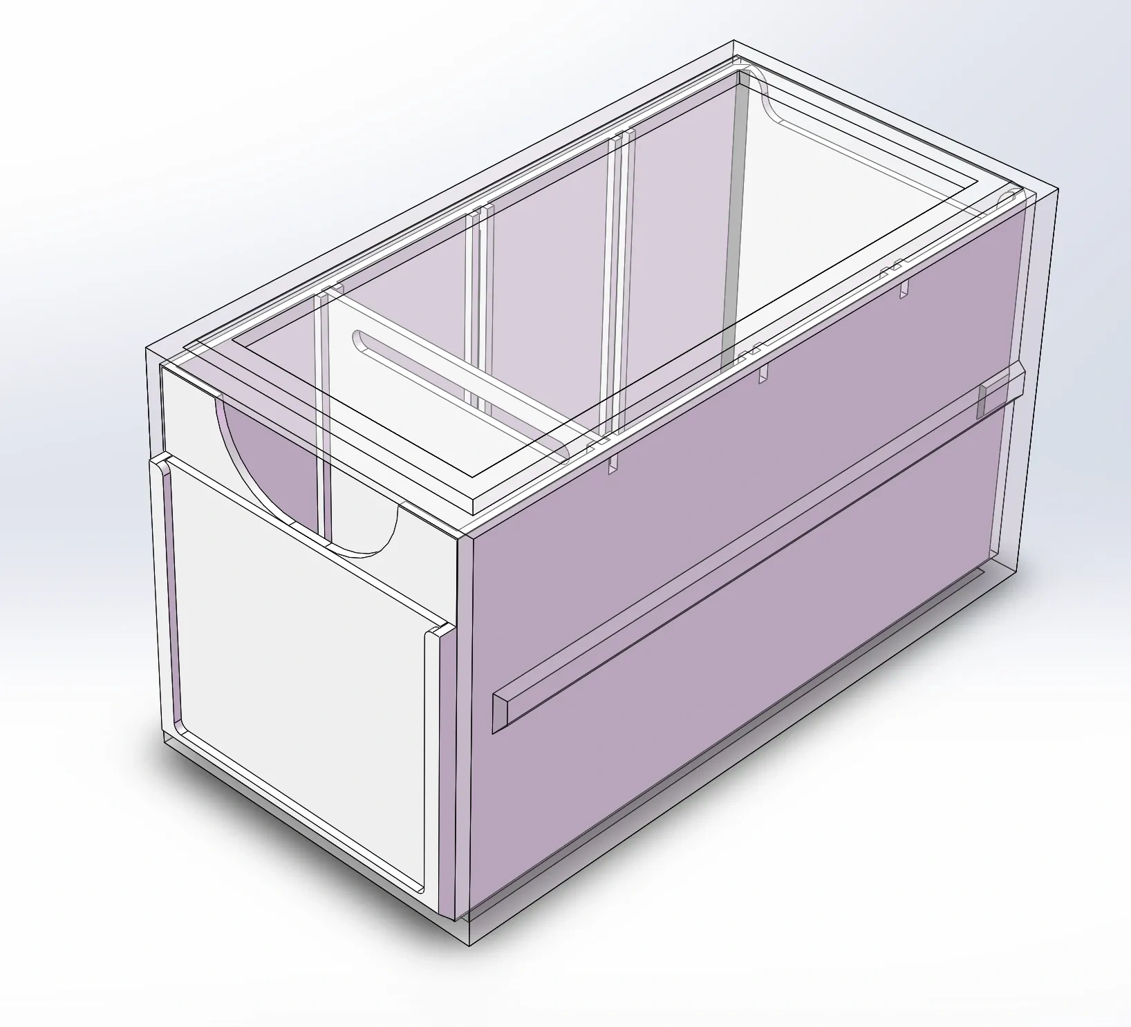 Miniatura 8 do modelo 3D 组合式模块化可堆叠桌面收纳抽屉
