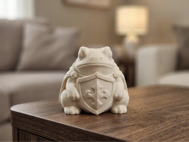 Frog Knight Figurine - Fantasy Frog Guard