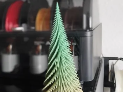 Stylized Christmas Tree with Print Helper