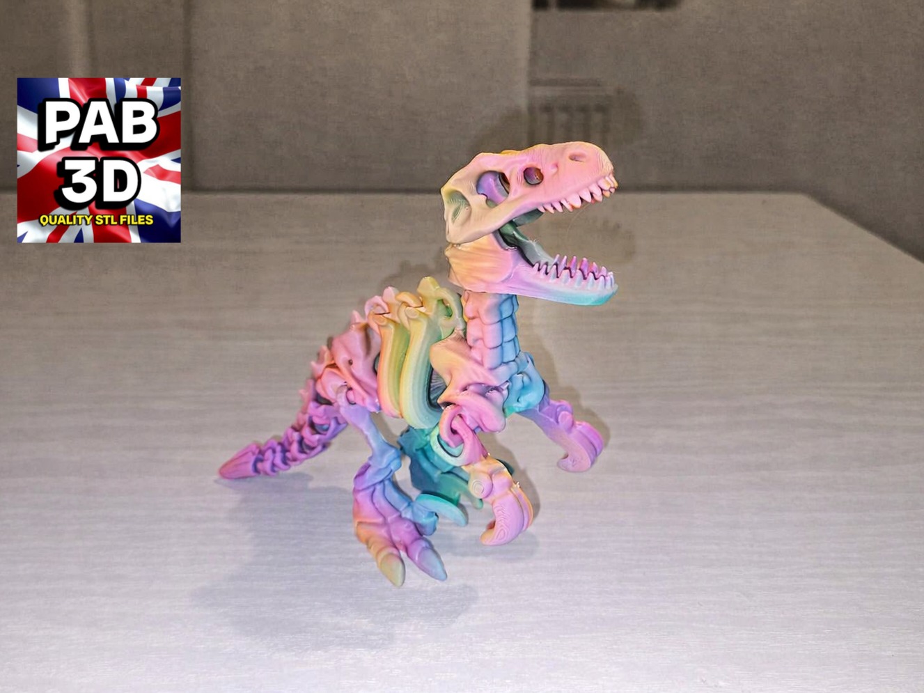Articulated Velociraptor flexi dinosaur