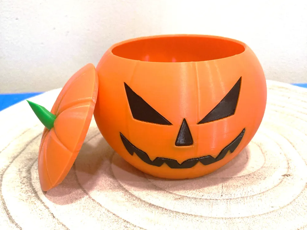 Halloween pumpkin bowl mid size by franchescor makerworld