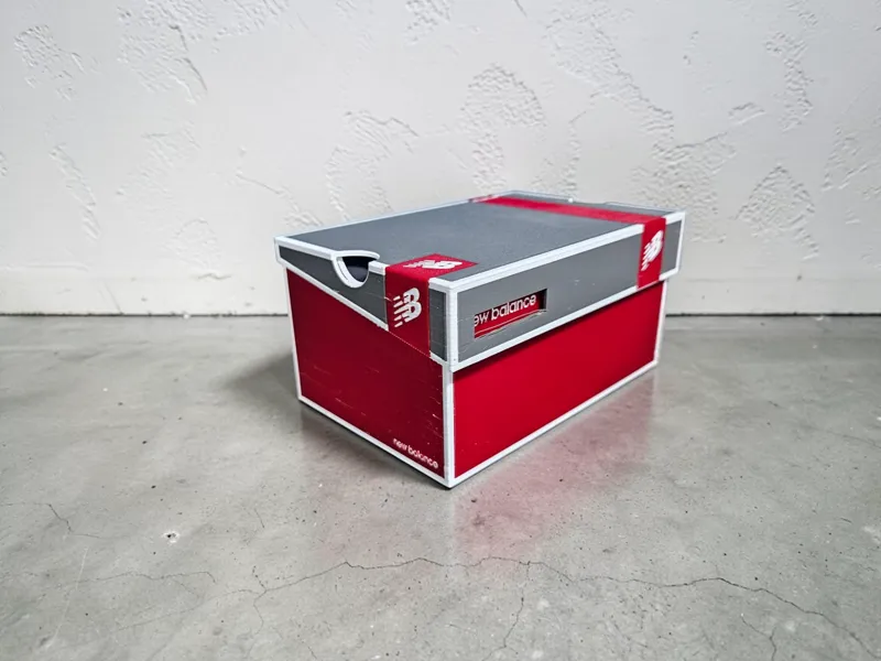New balance 2 mini shoes box with hinge