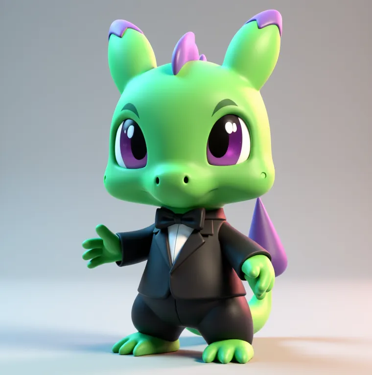 Damon The Dragon PrintMon 3D Animal Creature