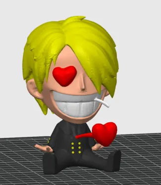 Sanji Chibi low poly