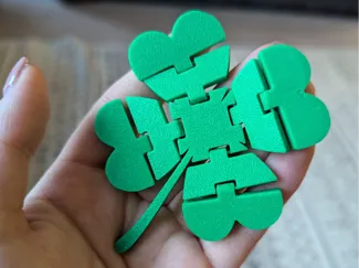 St Patricks Day Lucky 4 Leaf Clover Fidget Toy 