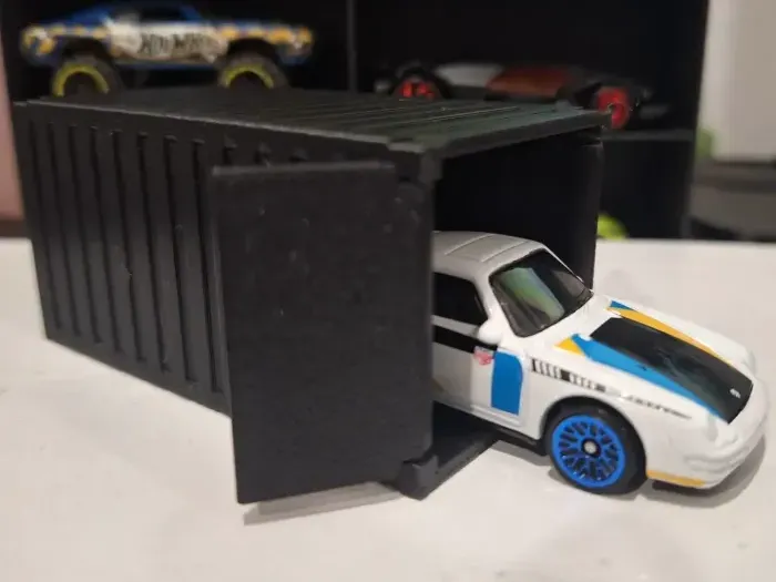 Shipping Container One side door car 1/64