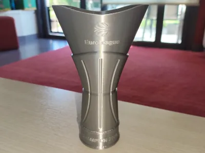 EuroLeague 2026 Trophy (customizable bottom text)