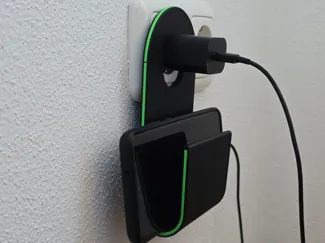 Phone holder for power socket