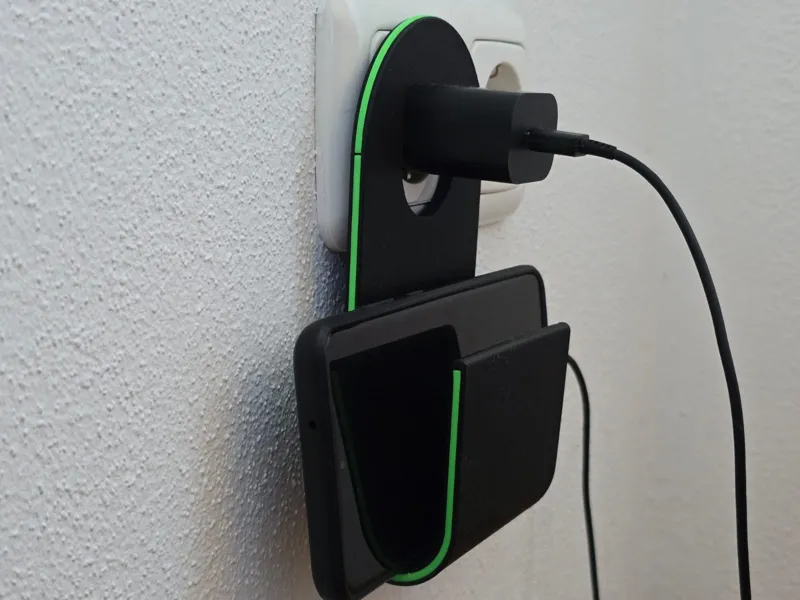 Phone holder for power socket
