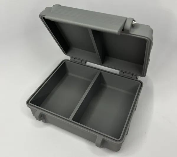 Boîte de rangement à deux compartiments