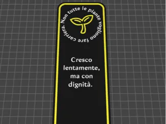 Cartellino per pianta