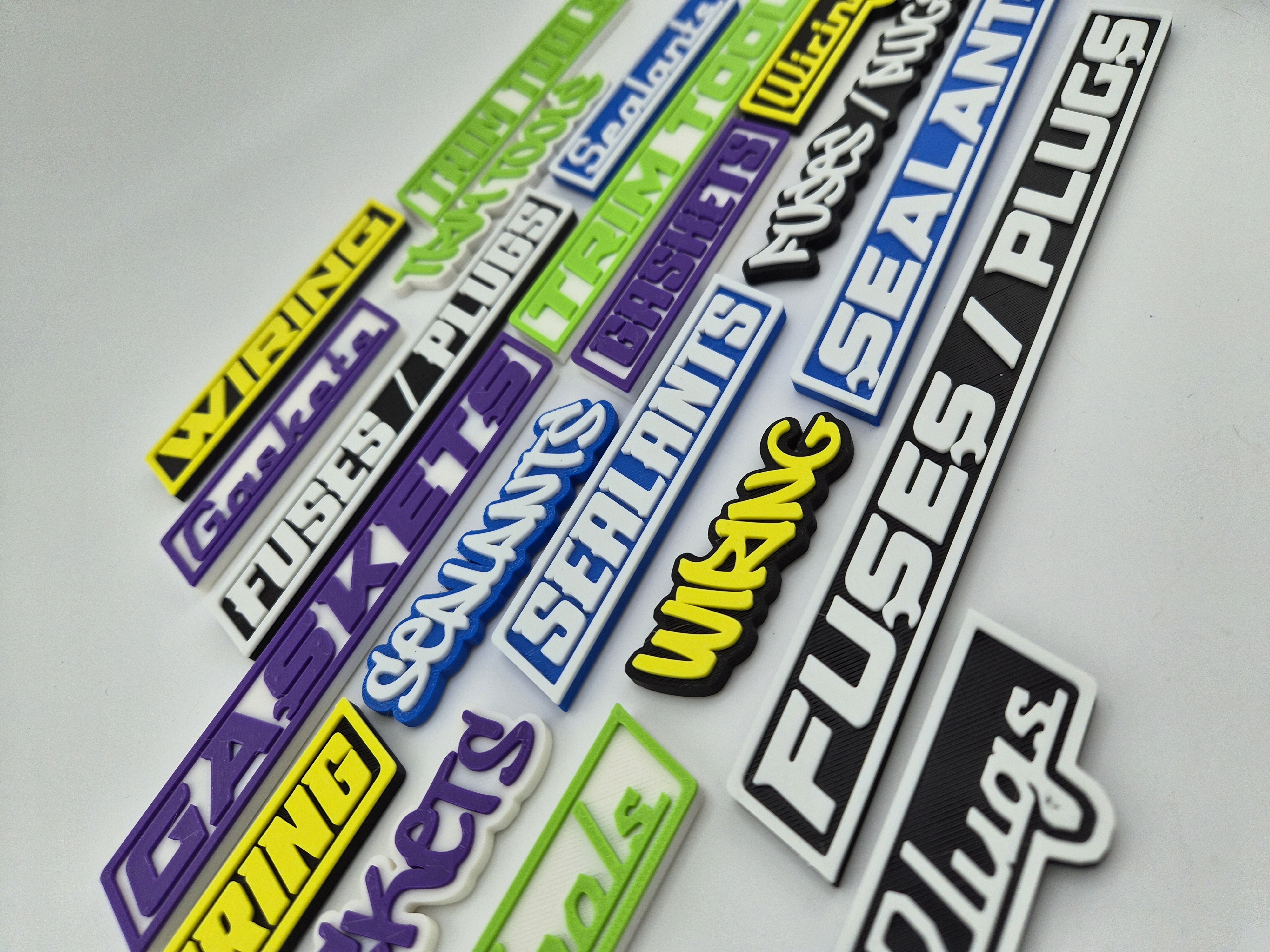 Miniatura 3 do modelo 3D Toolbox Magnet Labels