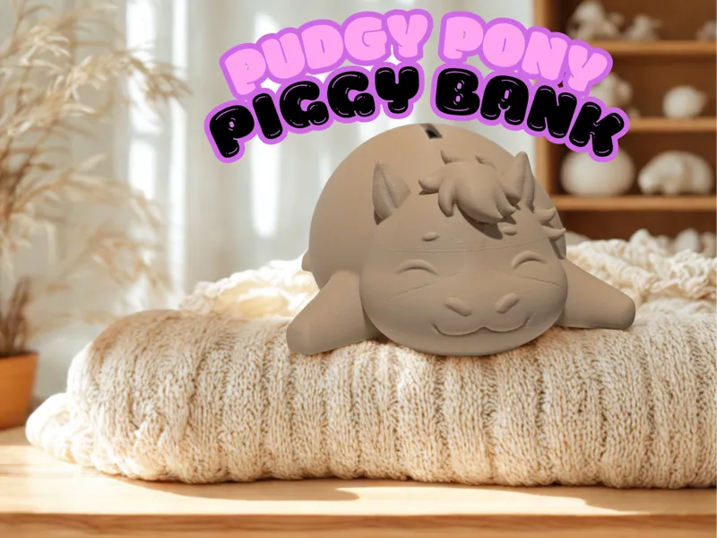 Pudgy Pony Piggy Bank