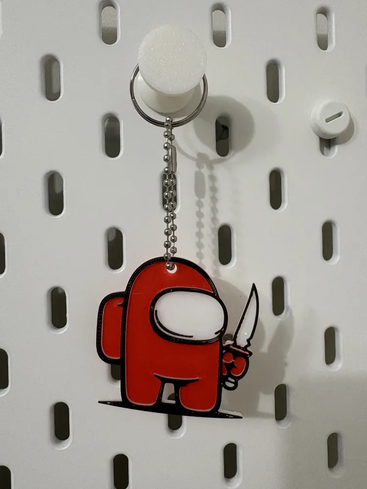Among Us Key Rings Among Us Keychain - Free 3D Print Model - MakerWorld