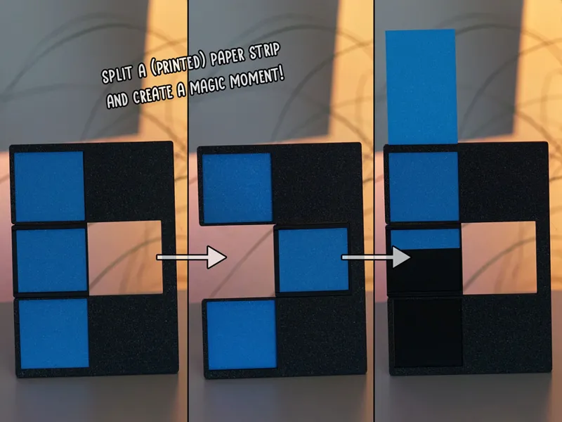 Paper Split Illusion (Magic Trick)