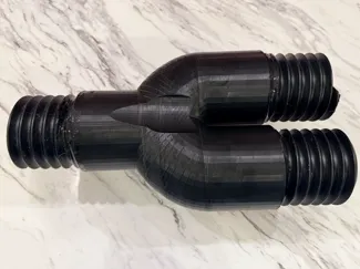 Mole Pipe Corrugated 4" Y Adapter