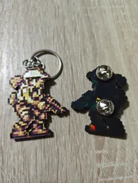 Fio keychain/ pin badge