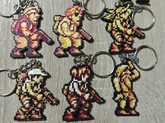 Metal Slug - sprites keychain/ pin badge