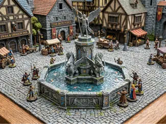 Tabletop Scatter Terrain - Town Fountain