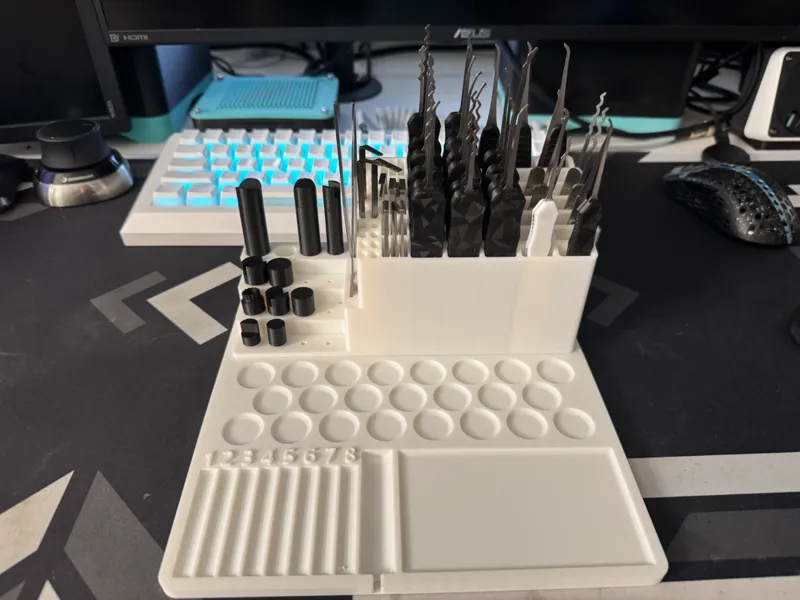 Locksport pinning tray
