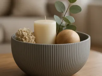 Deko-Bowl – Geriffelte Premium-Schale