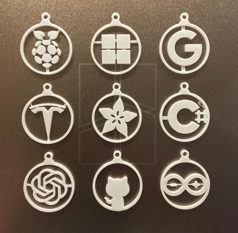 tech christmas ornaments