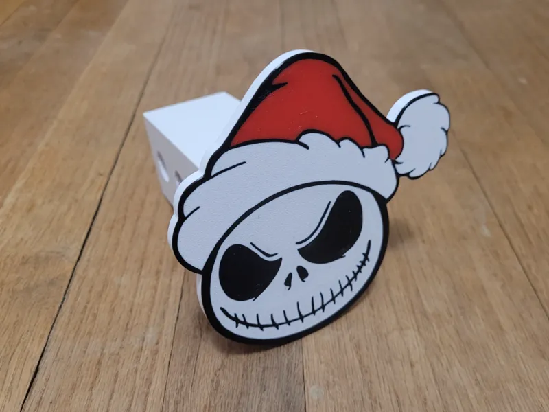 Jack Skellington Trailer Hitch Cover 2"