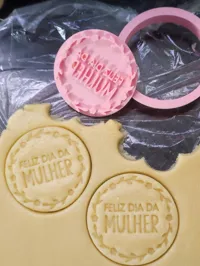 Emporte-pièce et tampon biscuit Bonne Fête des Femmes — photo 5