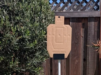 Dry fire target holder