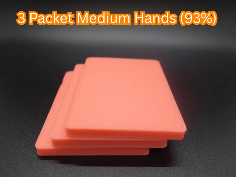 3 Packet Cardistry Trainer (93% Medium Size)