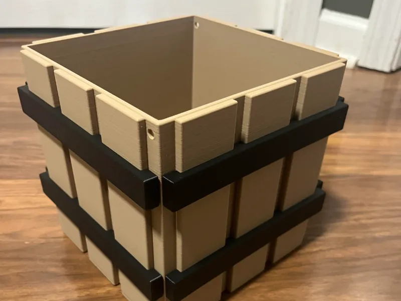 Blocky Barrel (No AMS, No Glue, A1 mini)