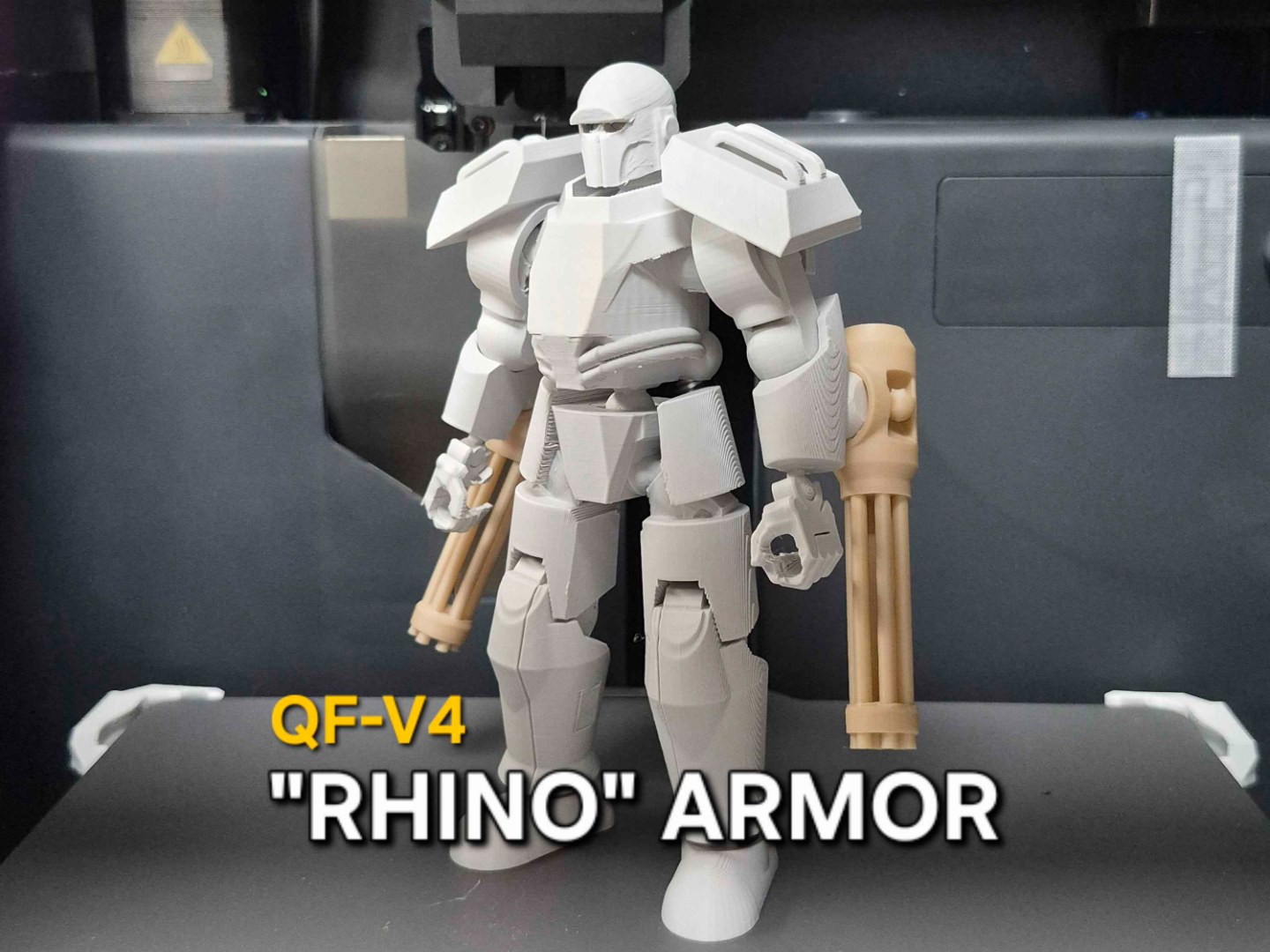 QF-V4 [RHINO] Power Armor Action Figure 3D model