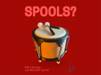 Cartboard spool bongo