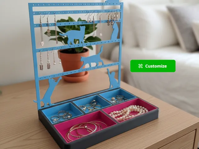 Elegant Jewelry and Earring Display Stand v2