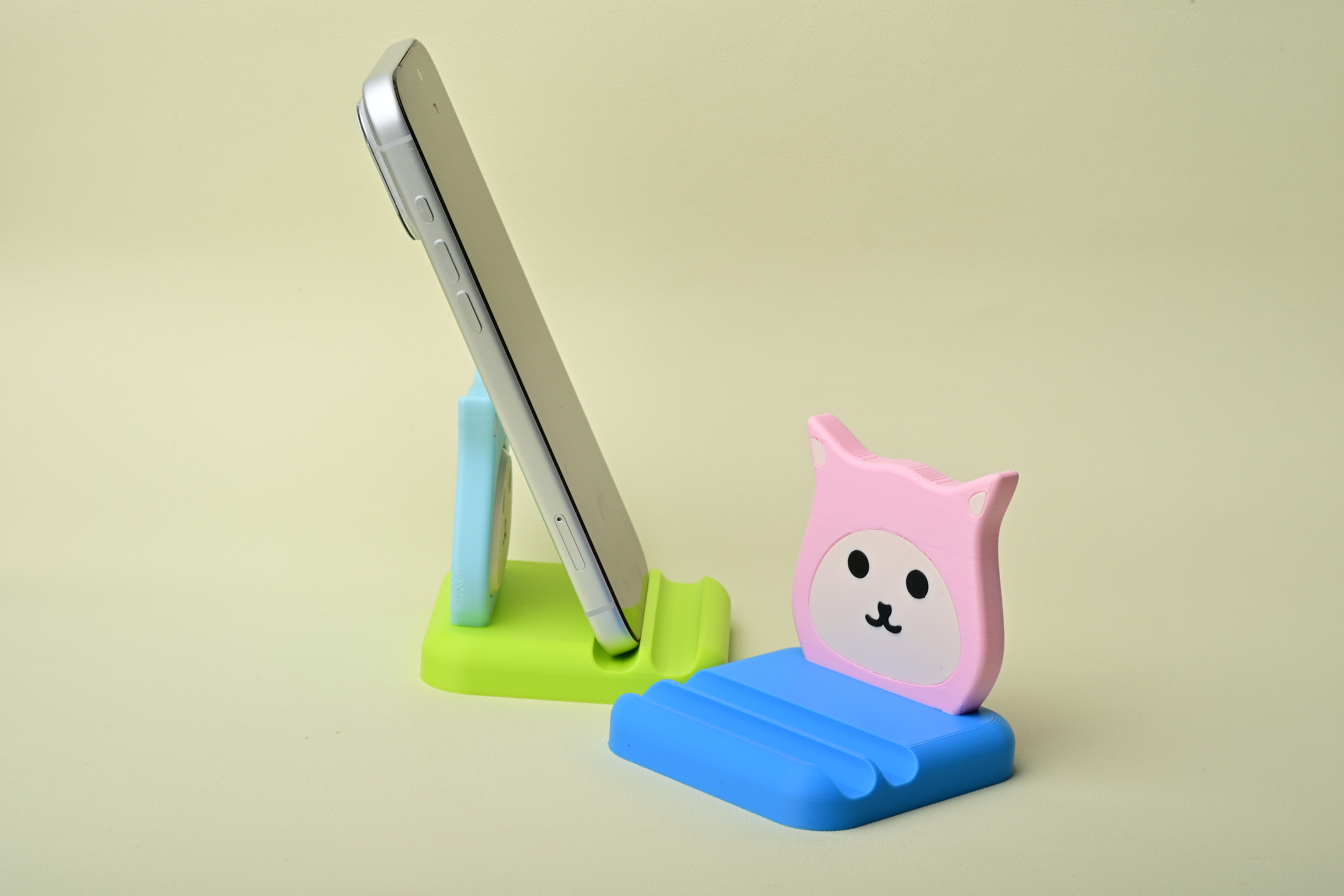 Miniatura 2 do modelo 3D 小猫手机支架（分件 无需ams）