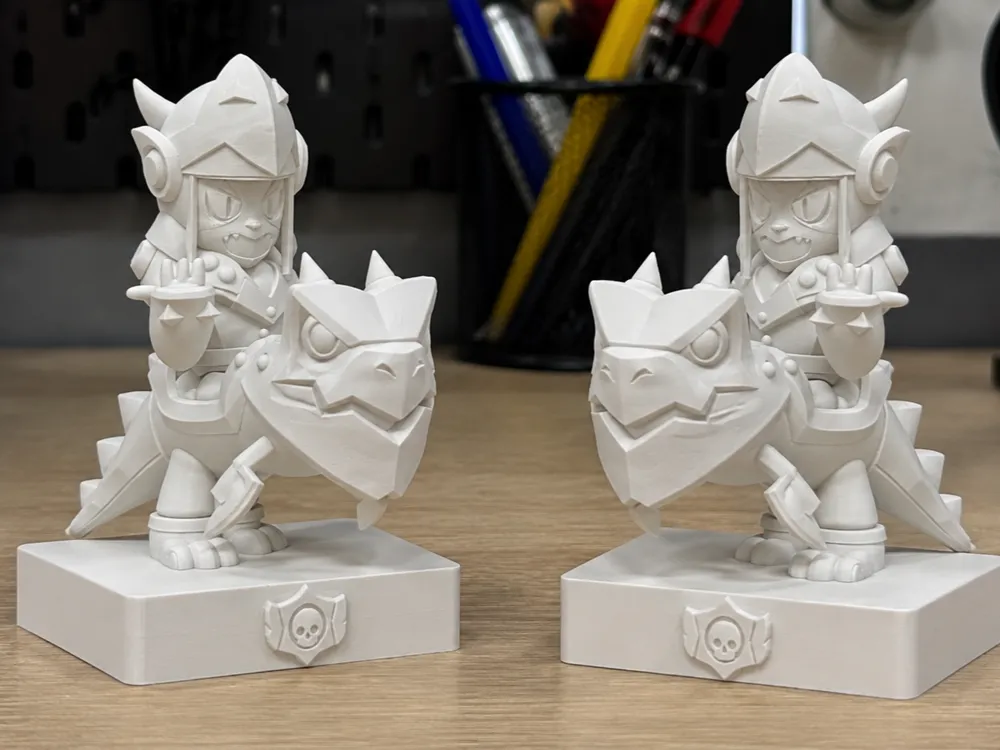 Letrero o emblema decorativo: Brawl Stars Knight Chess Piece - Draco. Referencia del modelo original.
