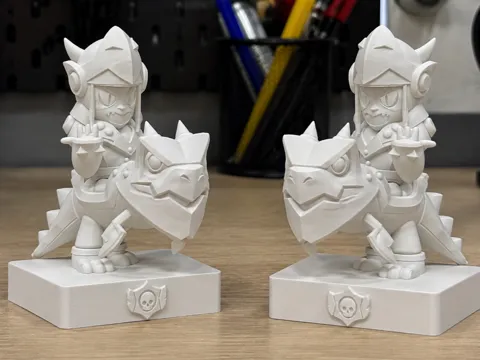 Letrero o emblema decorativo: Brawl Stars Knight Chess Piece - Draco — referencia de MakerWorld