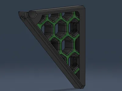 Spool rack filament shelf bracket wall mounted 