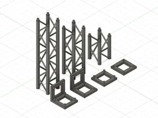 Truss kit expandable pieces