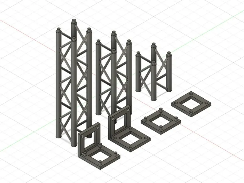Truss kit expandable pieces