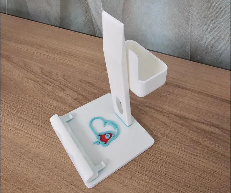 SmartPhone / Tablet Desk stand with opt. Earbuds 
